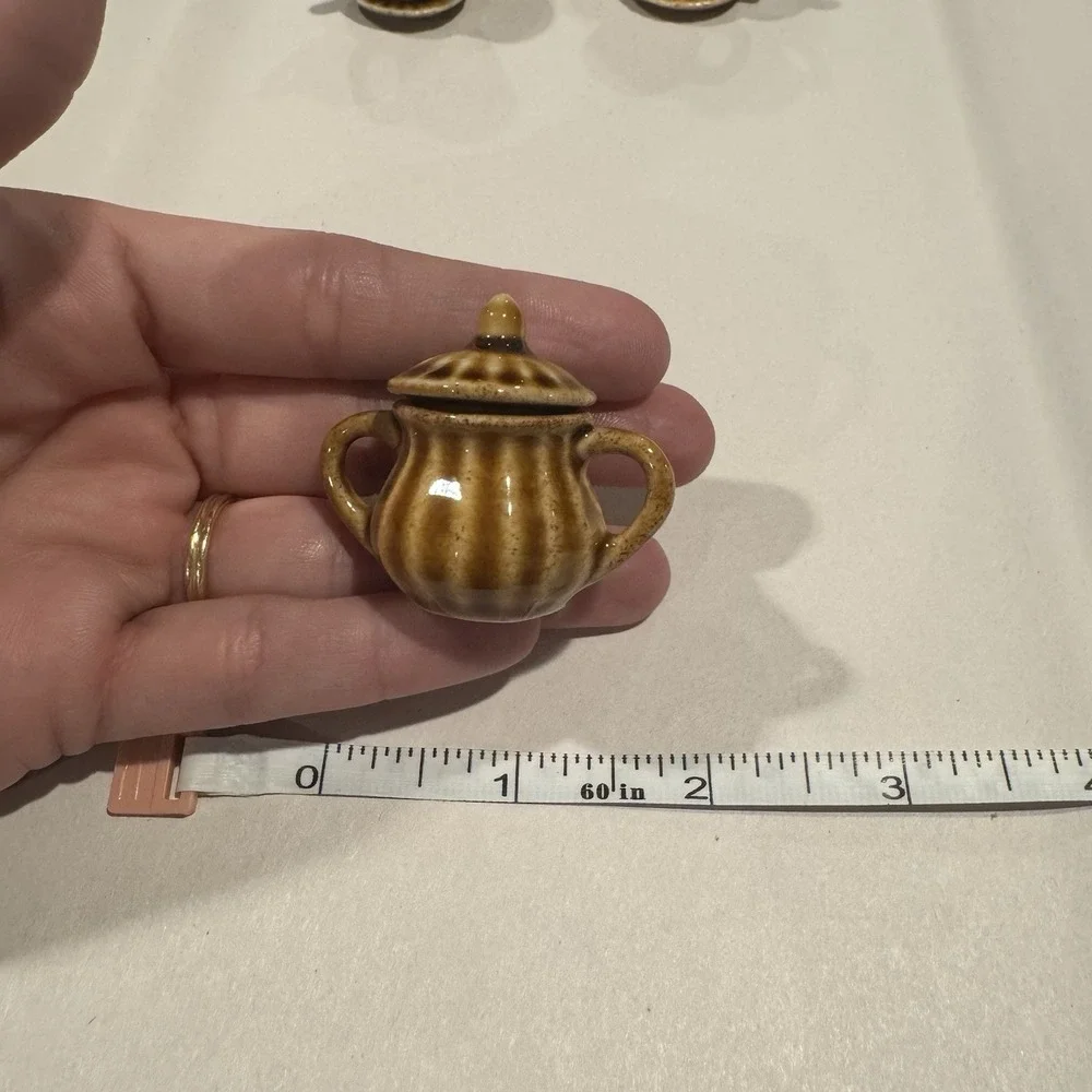 Vintage Miniature Tea Set 8 Pcs Made in Thailand